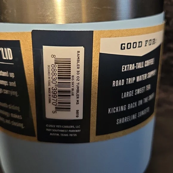 YETI Rambler 30 oz Tumbler - Sky Blue - Picture 5 of 8